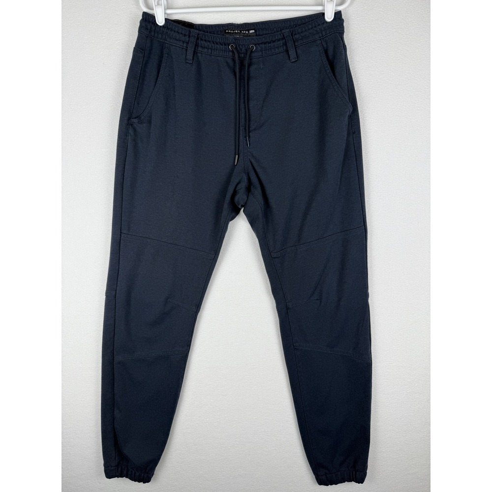 Projek Raw Knitted Jogger Sweatpants Mens Large‎ Navy Blue Drawstring Athleisure